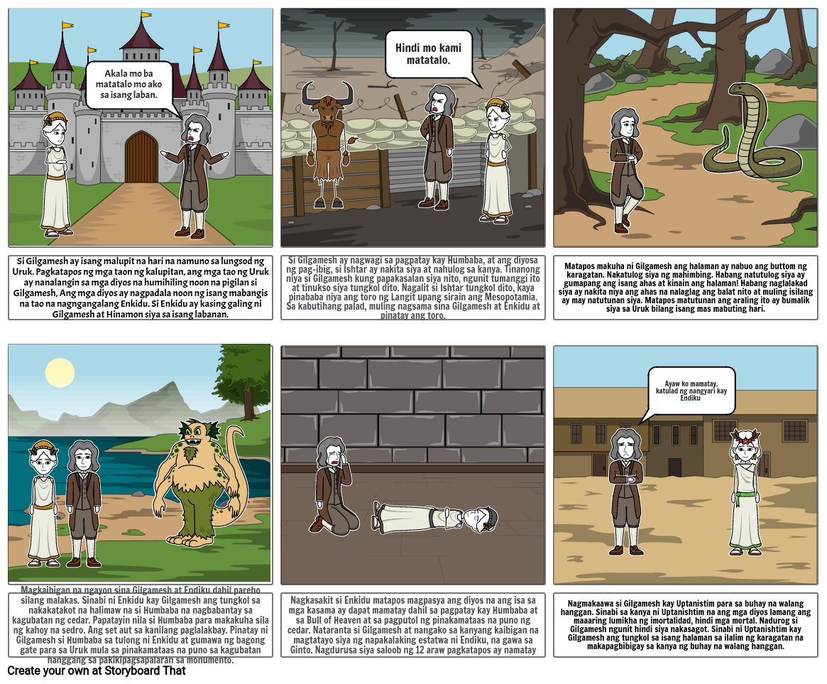 Gilgamesh Storyboard by 30ab6255