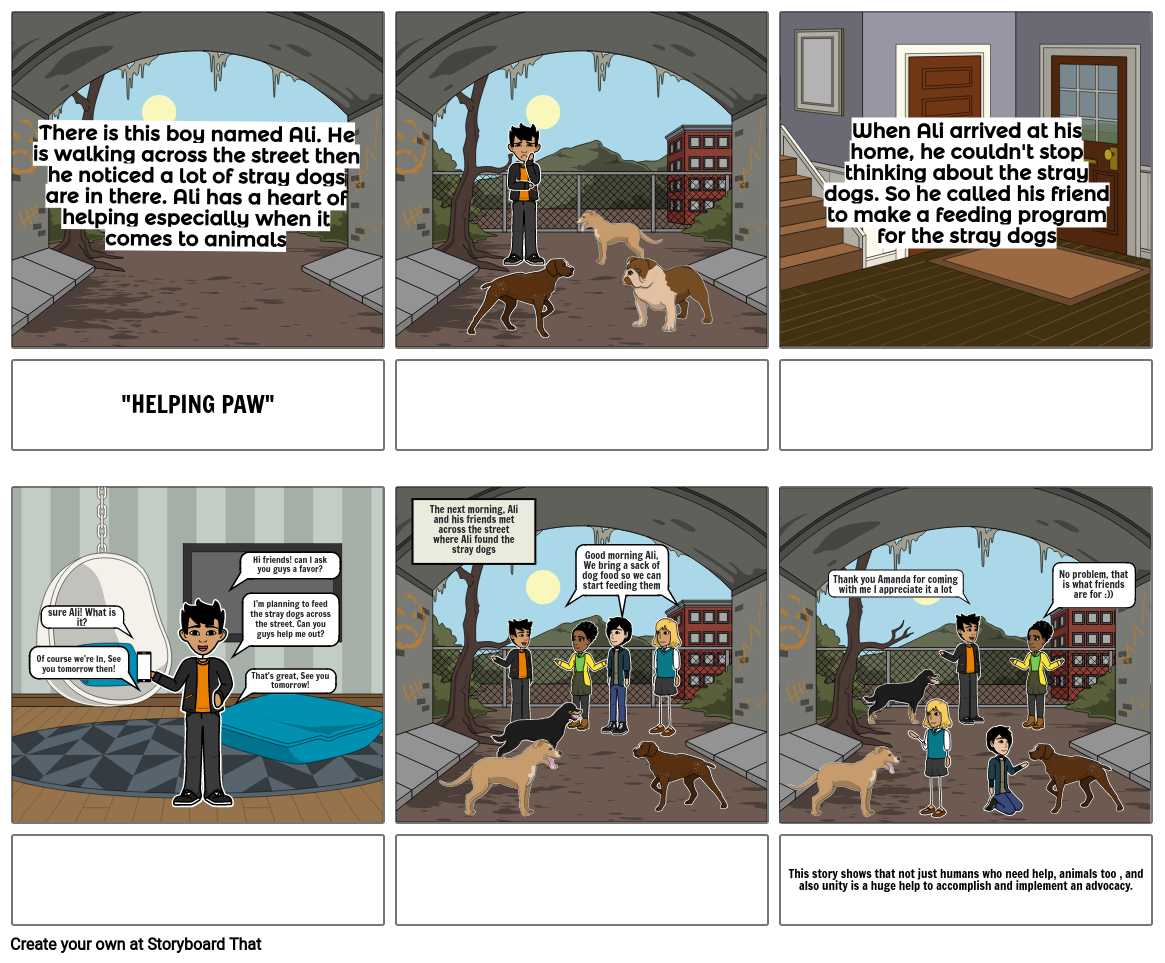 HELPING PAW Storyboard by 30e8331b