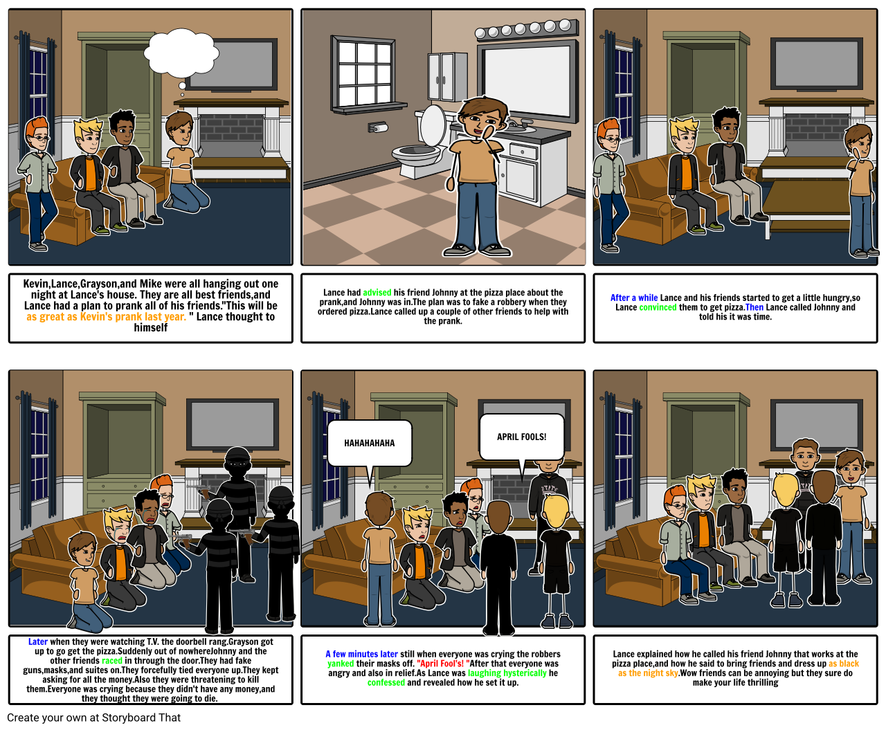 Short Story Storyboard By 31104e77