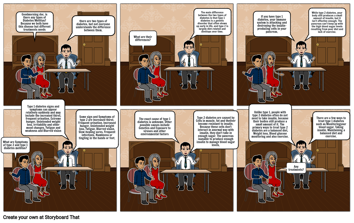 Diabetes Mellitus Comic strip