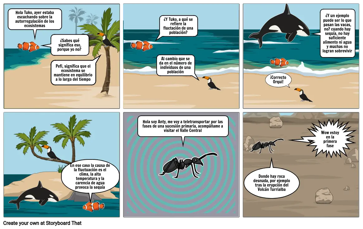 Historieta Sucesión ecológica