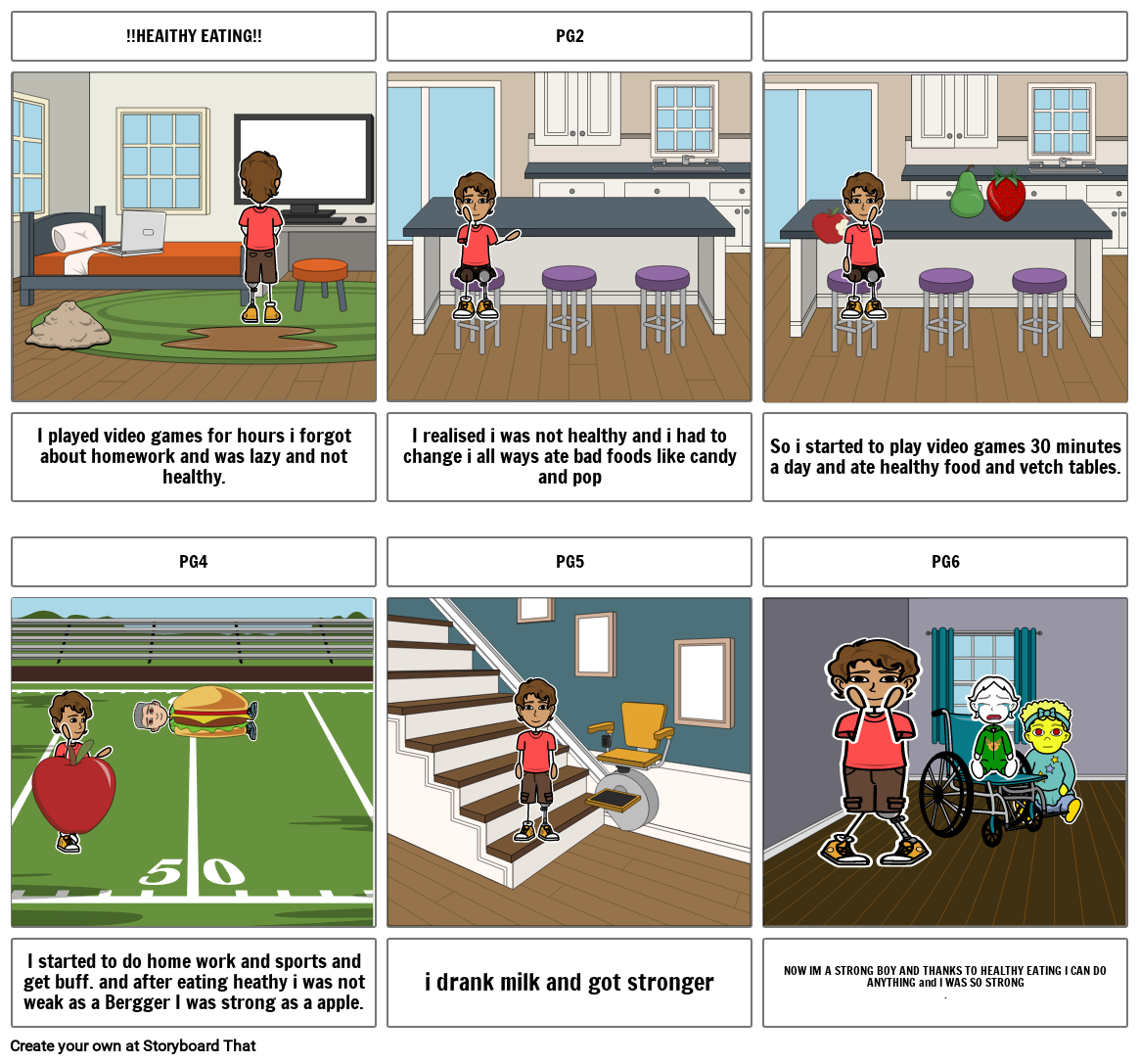HEALTHY EATING Storyboard by 32101352