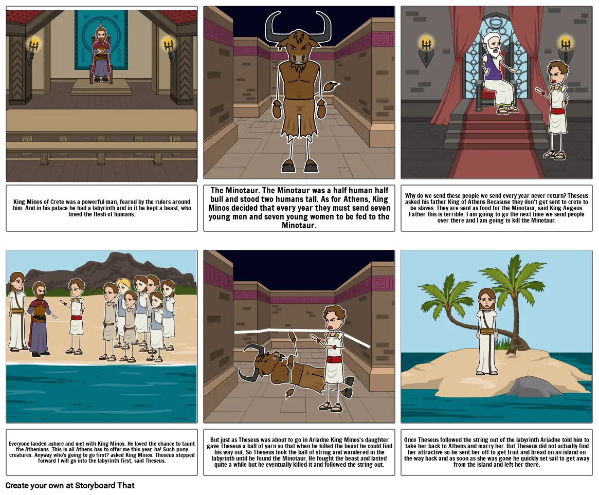 Theseus And The Minotaur By Sev Roebuck Storyboard theseus-and-the-minotaur-by-sev-roebuck-storyboard