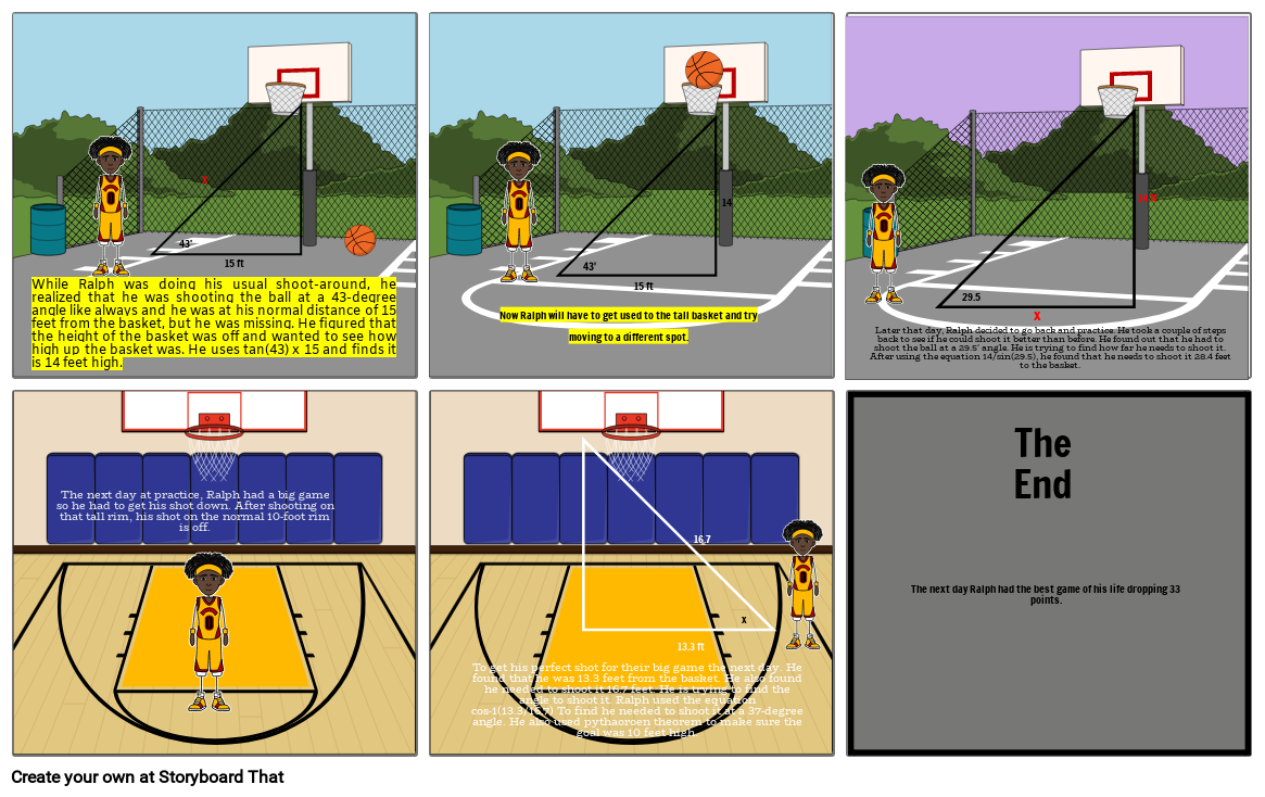 Ralphs Basketball Practice Storyboard por 3218be02