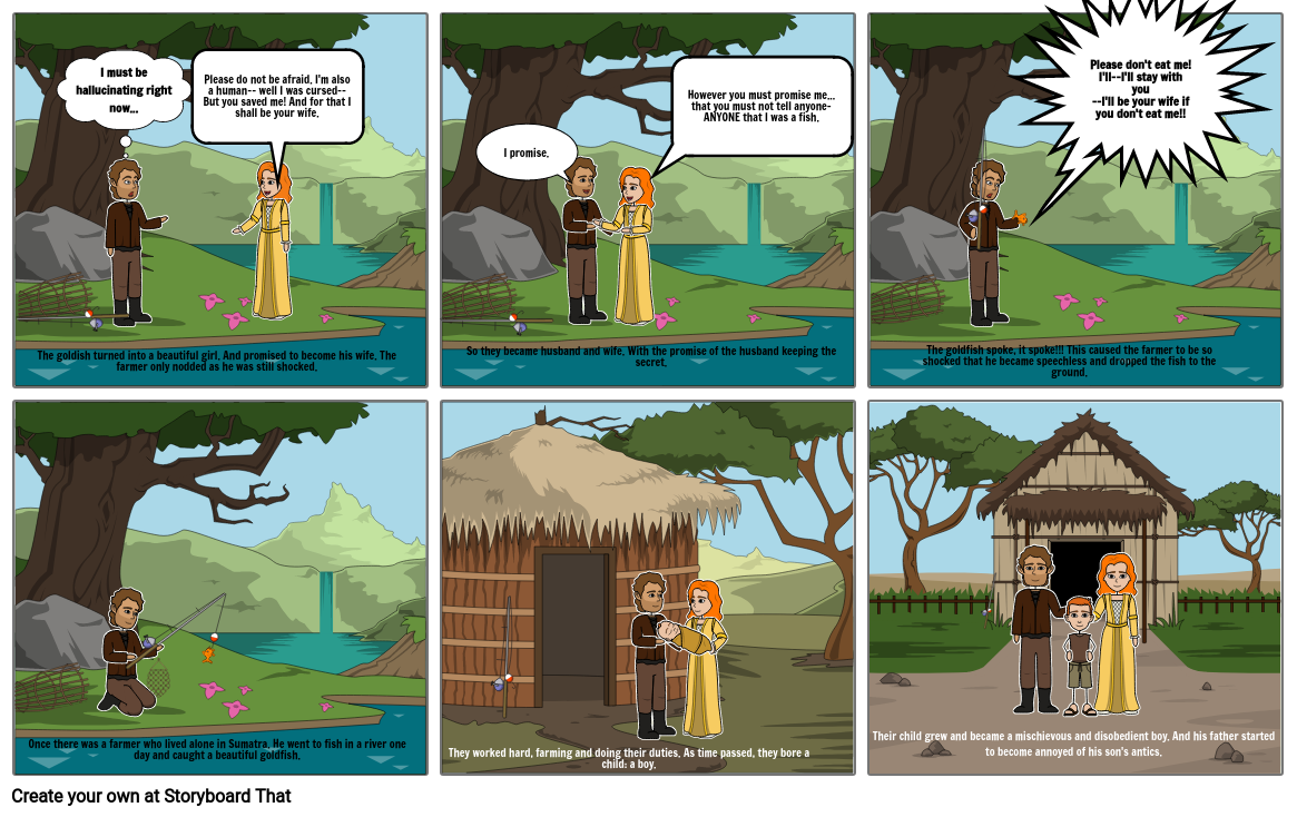 The Legend of Lake Toba Storyboard by 321af5a5