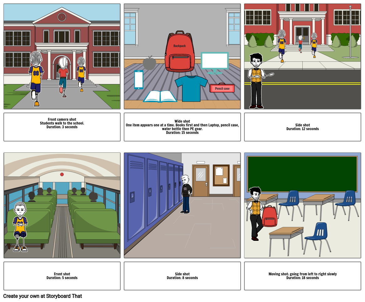 Storyboard for Backpack on Posture Storyboard by 321ce86c