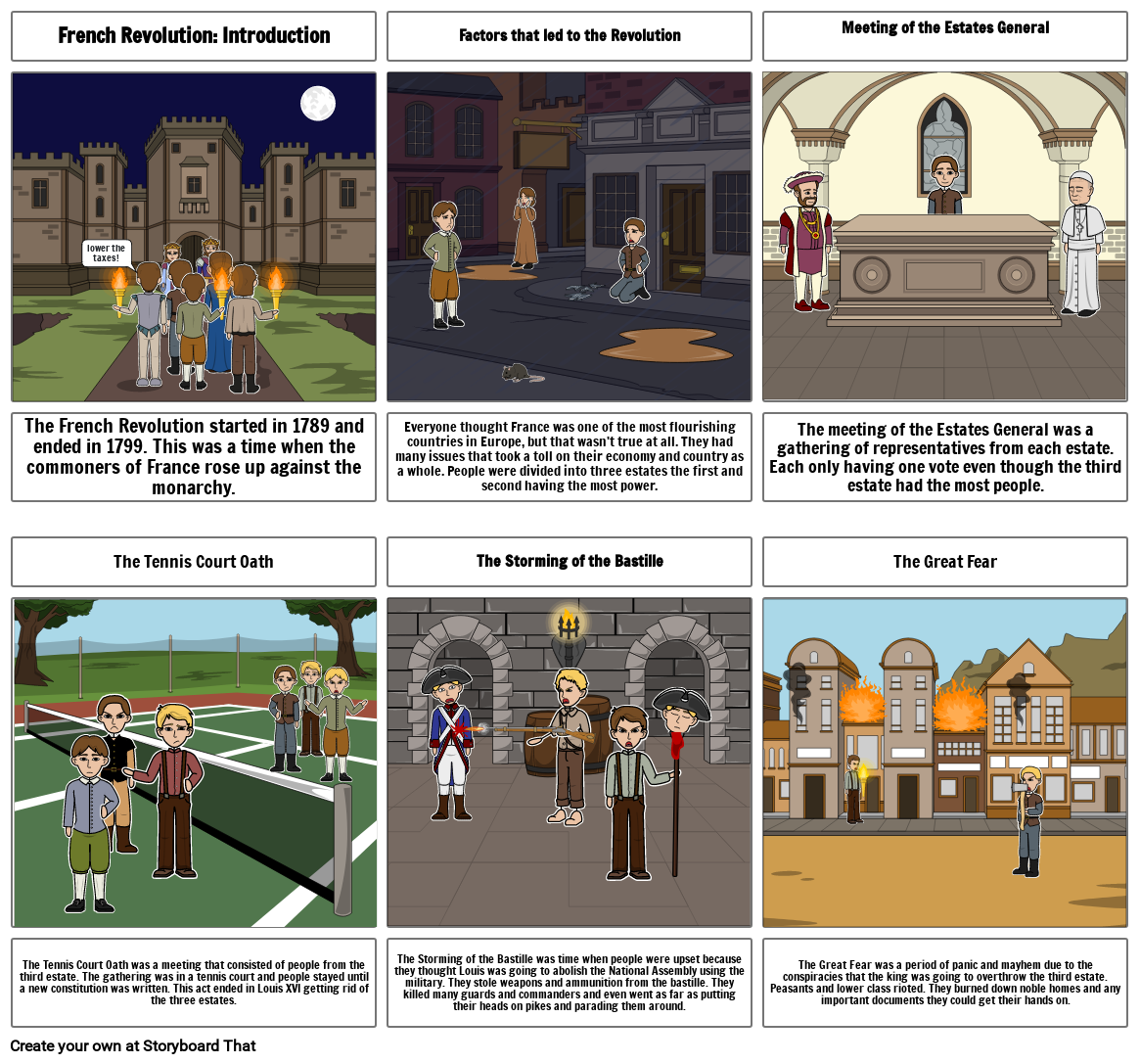 french revolution part 1 Storyboard by 323007ea