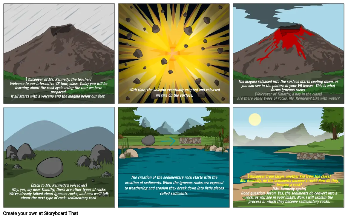 The VR Tour of the Rock Cycle