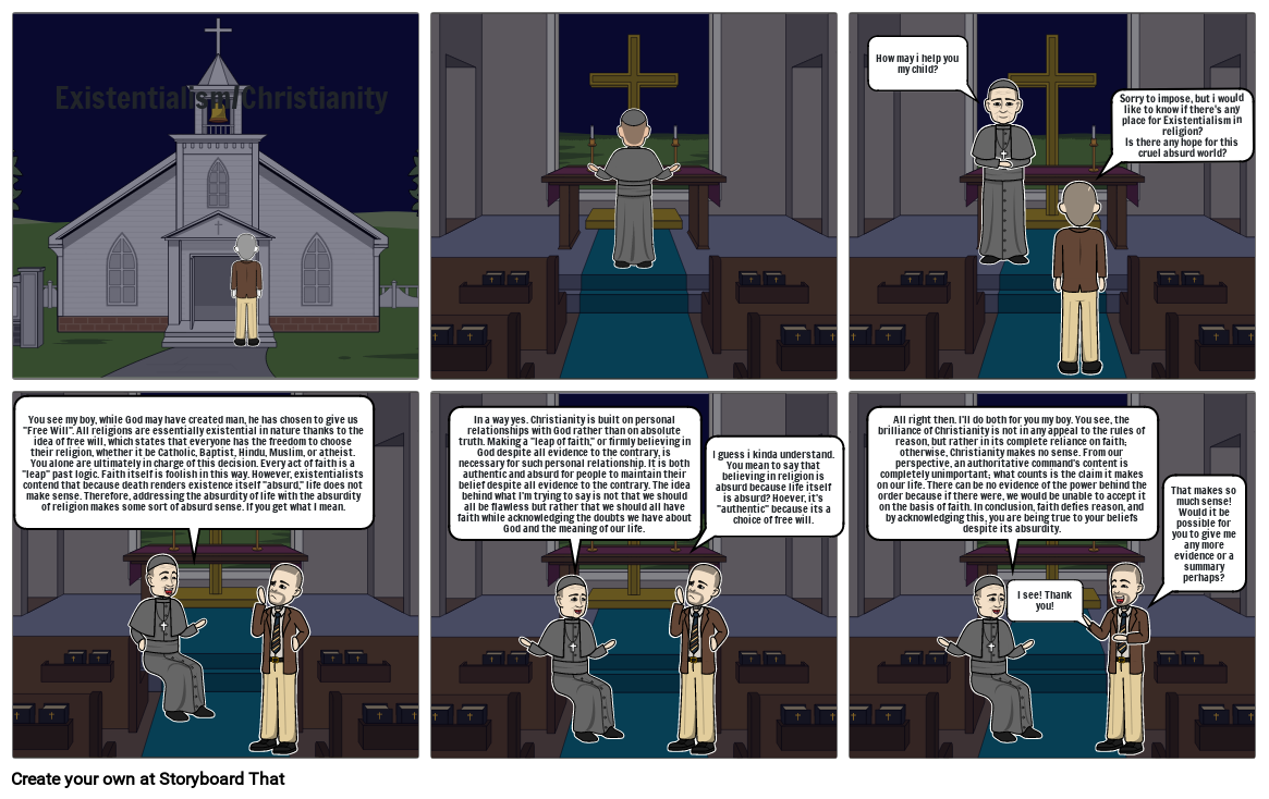 Axel Escobar Christian Existentialism Main Storyboard