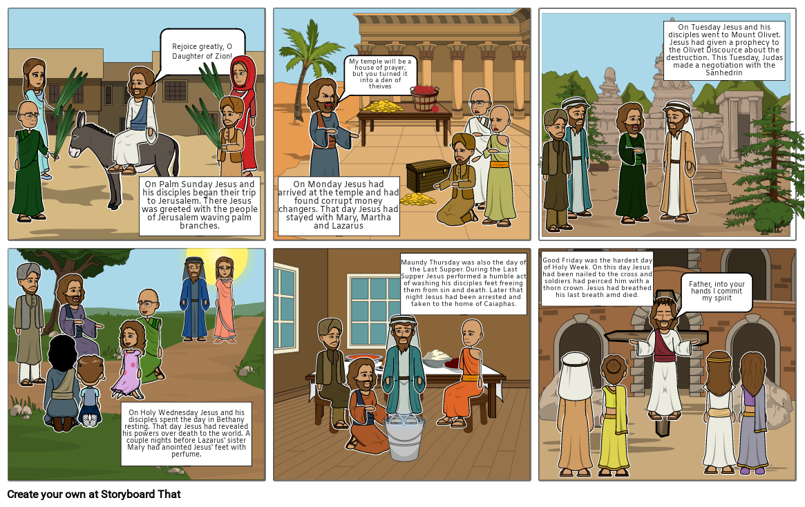 Holy Week Storyboard by 32e42615