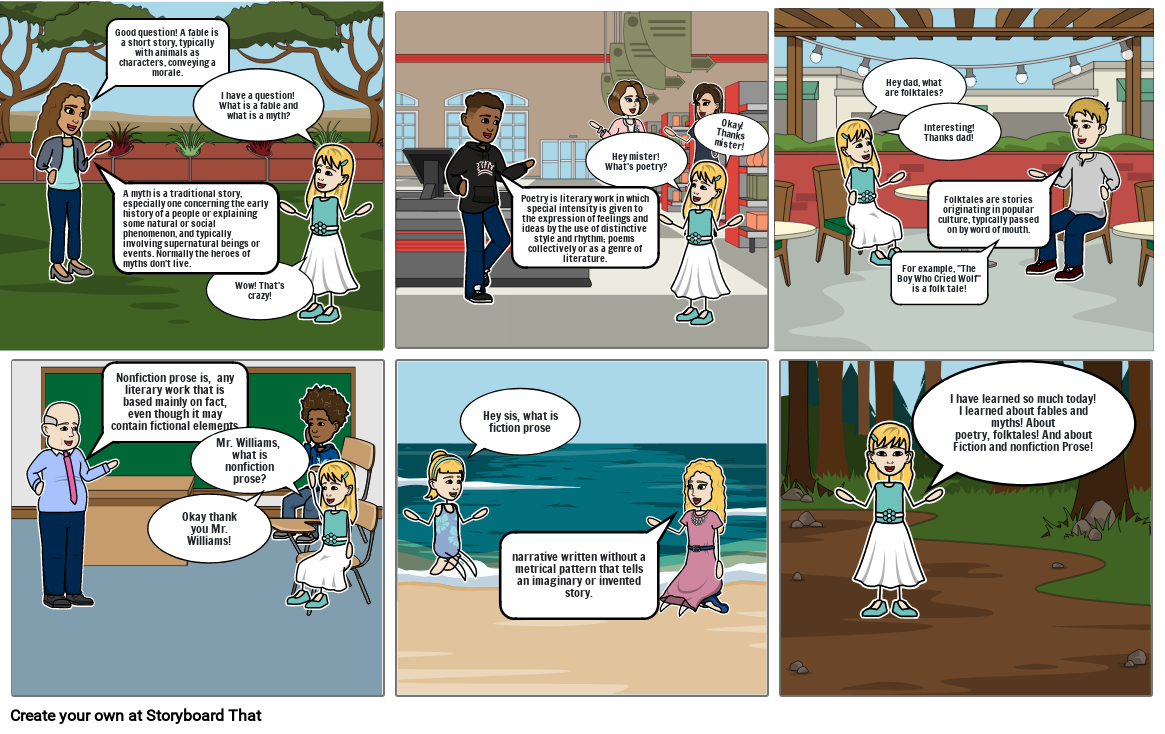 Literature Comic Strip Storyboard by 32f1feb7