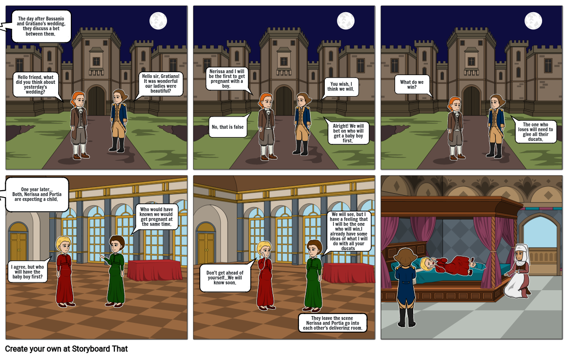 The merchant of Venice comic book Storyboard by 33882ef8
