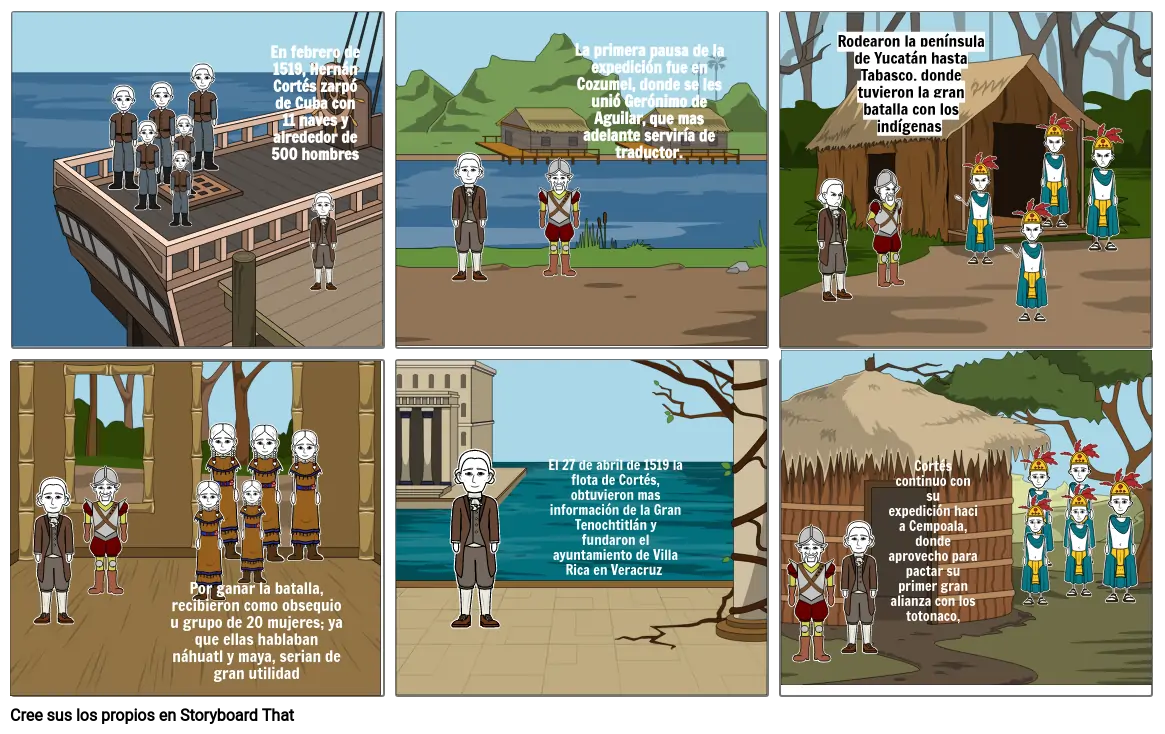 comic conquista de tenochtitlan