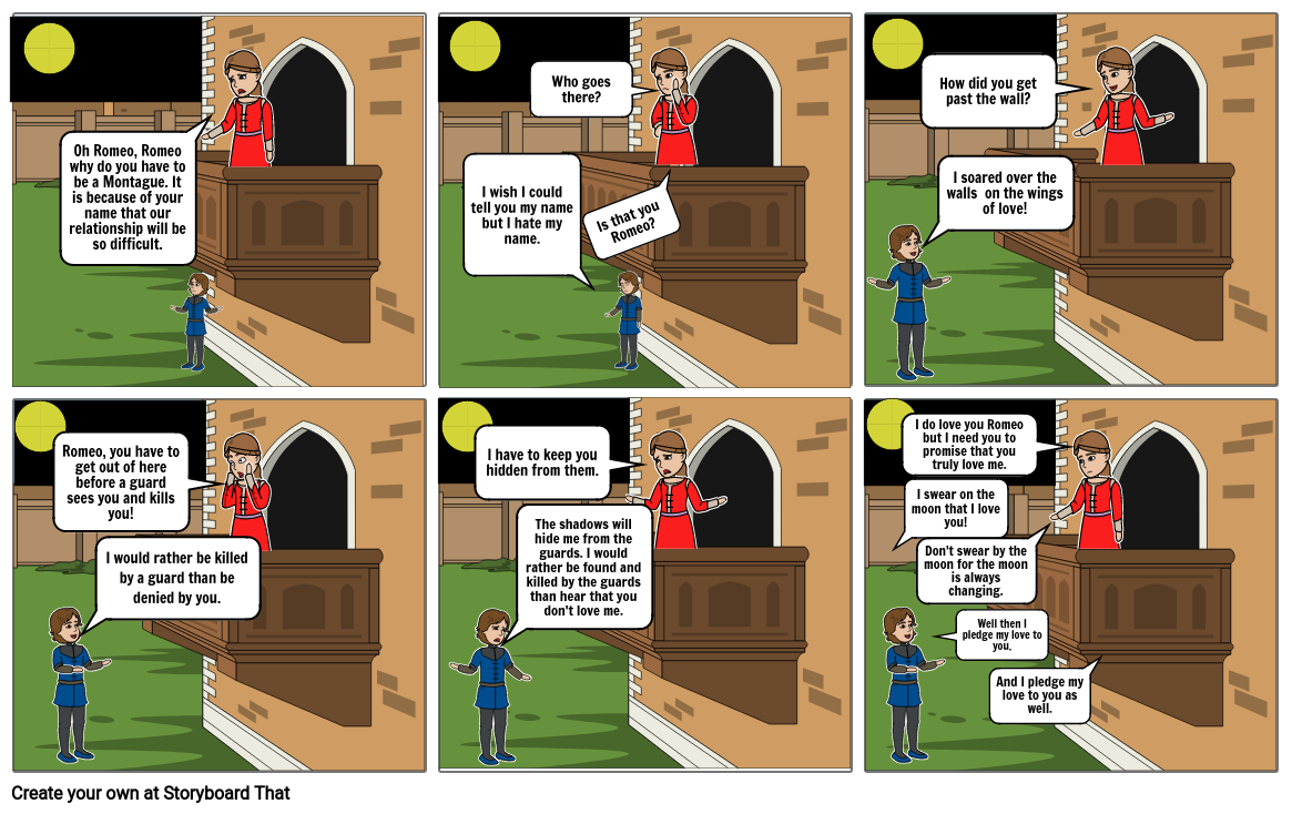 Romeo And Juliet Balcony Scene Storyboard By 33e7372b romeo-and-juliet-balcony-scene-storyboard-by-33e7372b