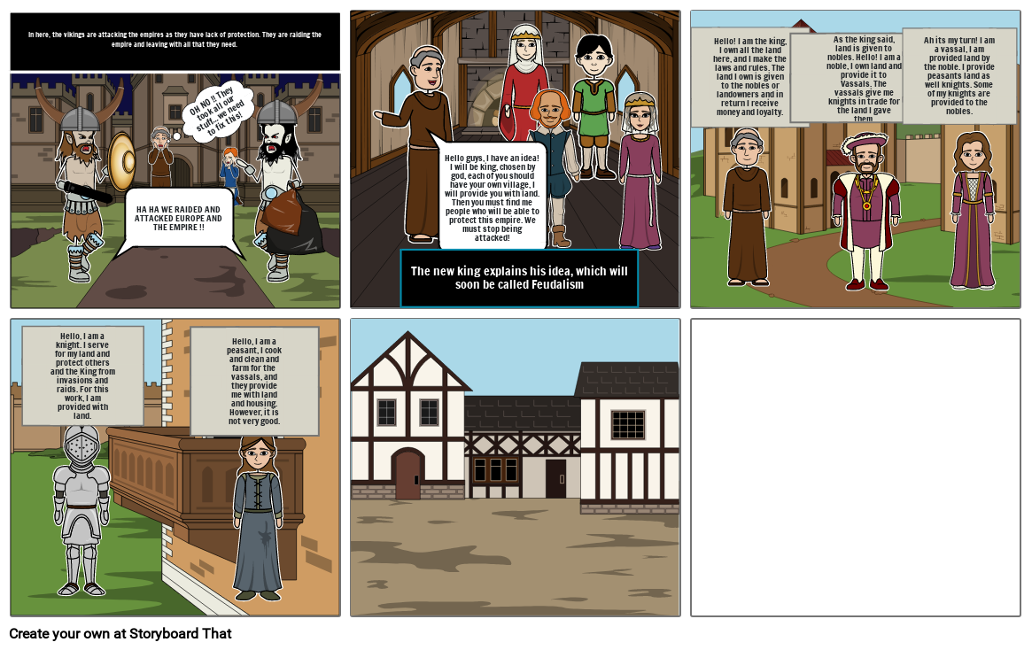 History - Feudalism Comic Strip