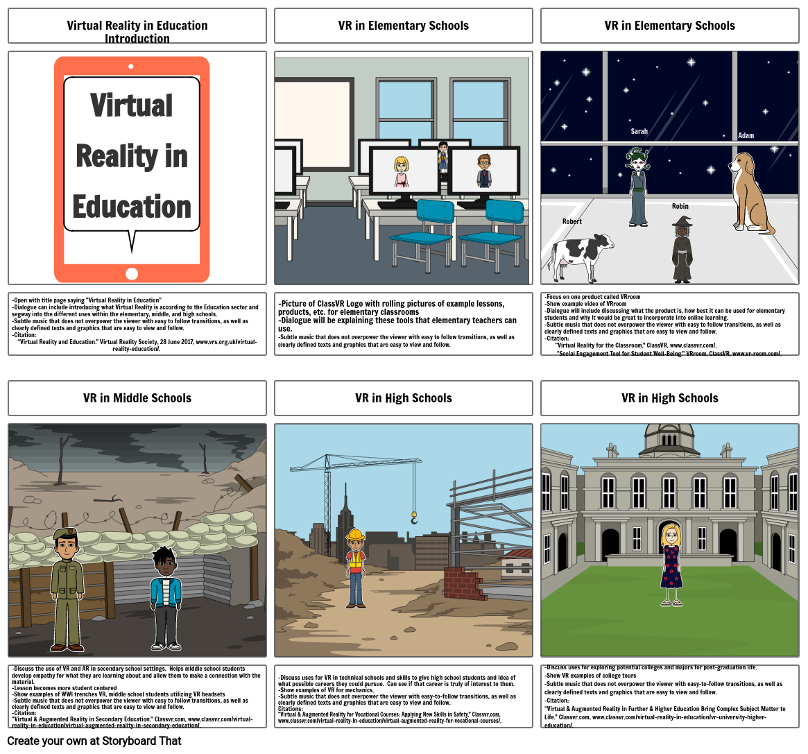 Virtual Reality in Education Storyboard by 342f7898