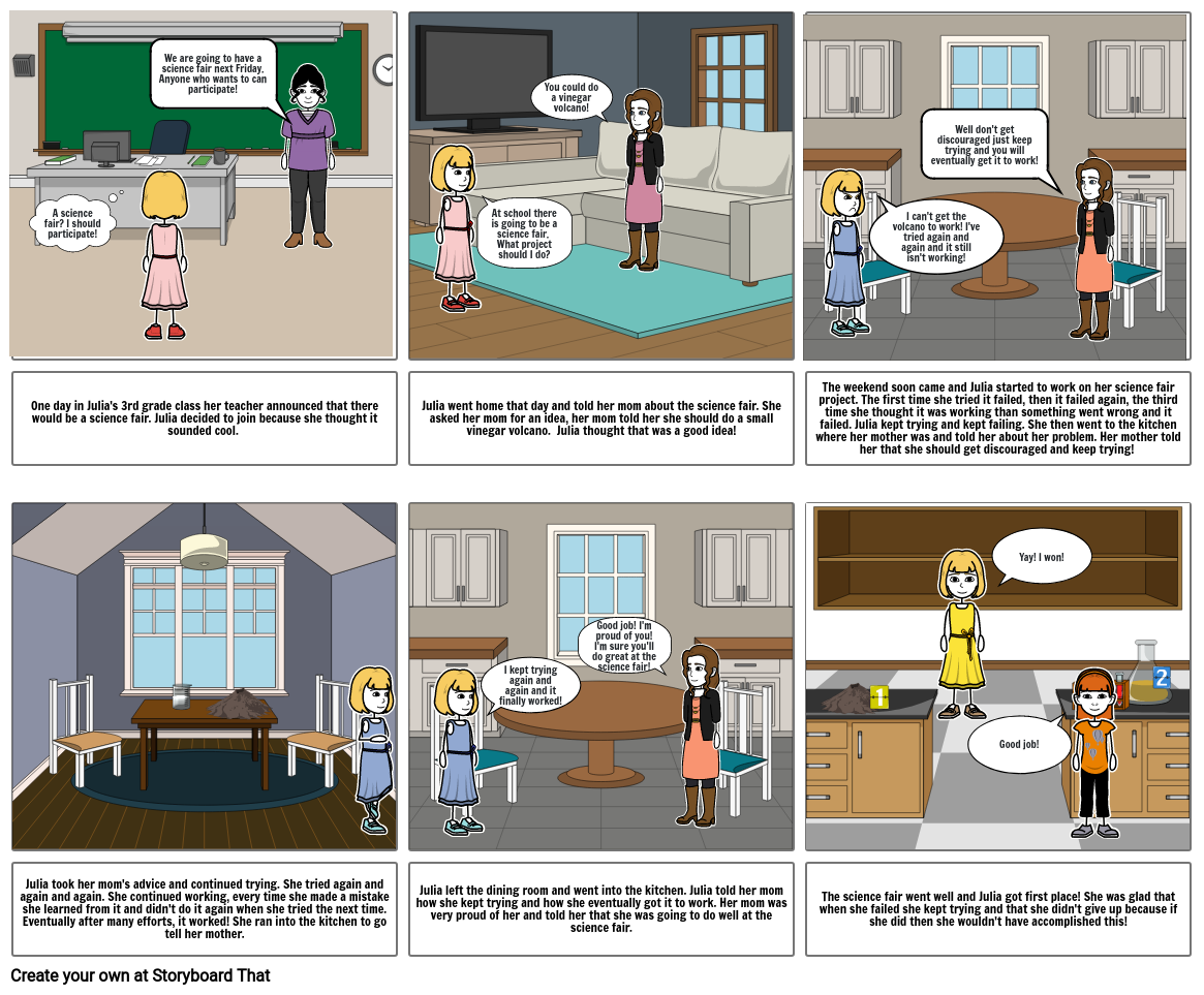 The Science fair dilemma Storyboard by 3430ab15