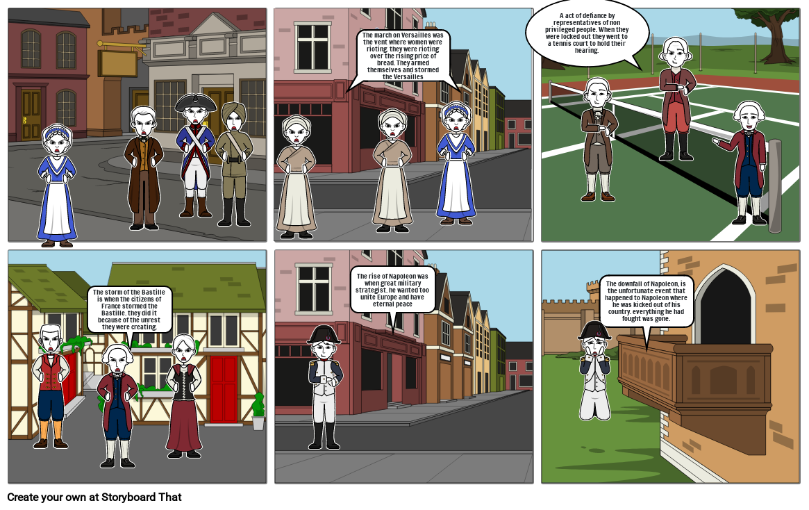 French Revolution Storyboard by 34537437