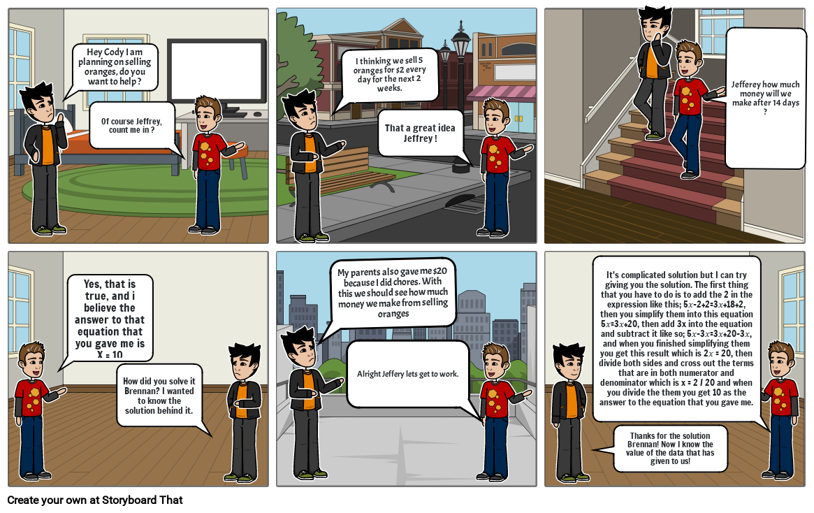 Math Project Storyboard by 349e40ba