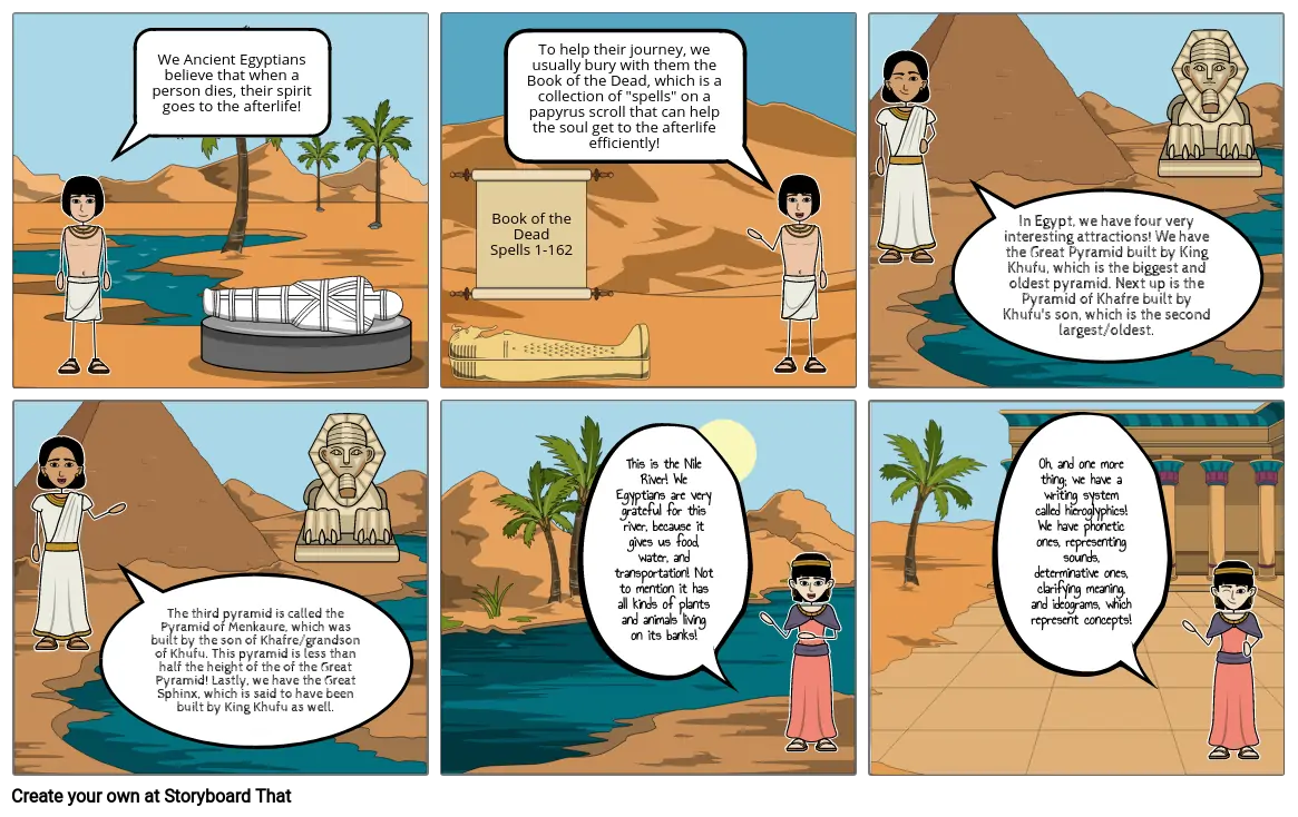 Ancient Egypt Storyboard