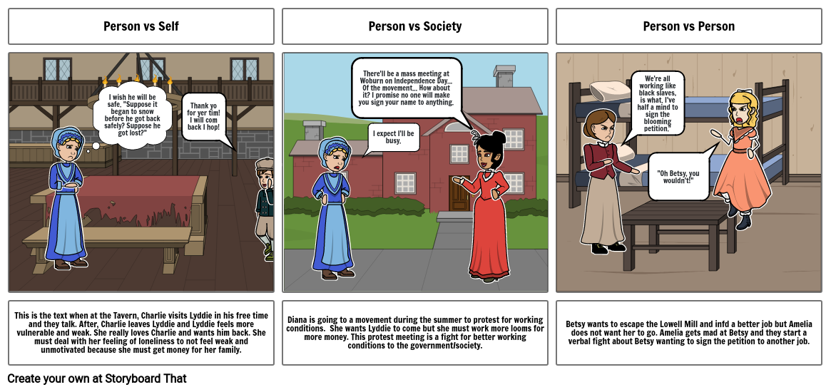 Types of Conflict in Lyddie