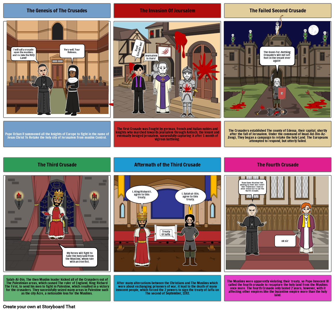 The Crusades FULL Storyboard by 34f08528