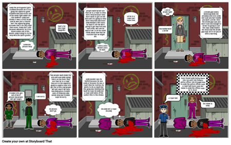 english blood on the side walk