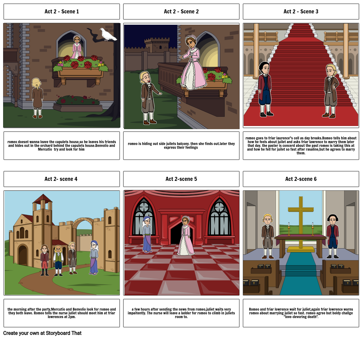 romeo and juliet Storyboard by 353ca7b8