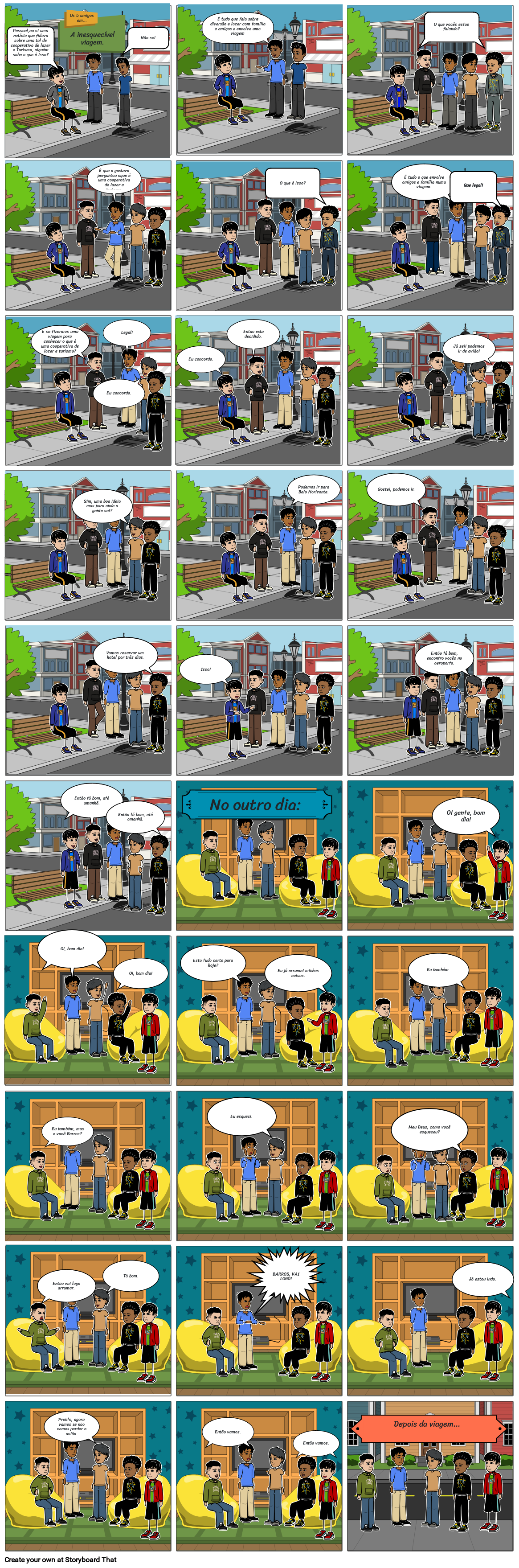 Os 5 amigos e a viagem inesquecível