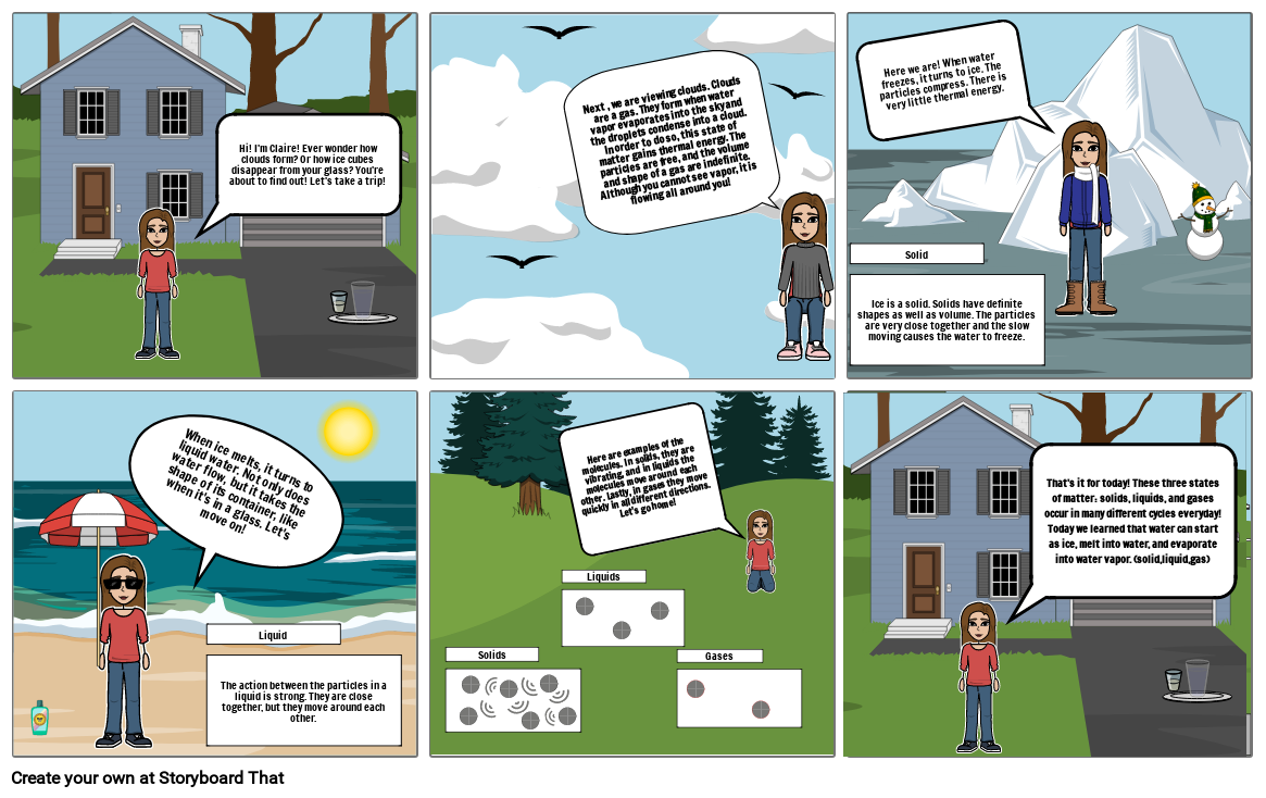 molecules-in-the-different-states-of-matter-storyboard