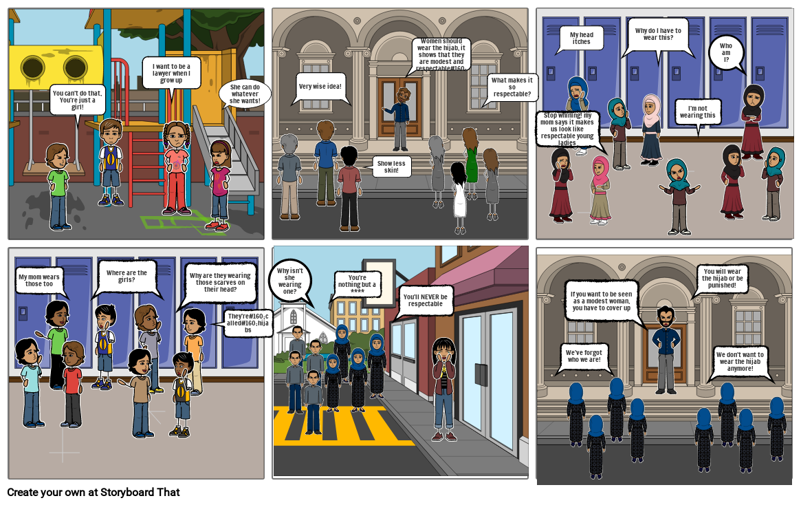 Persepolis summative cartoon- creative Storyboard