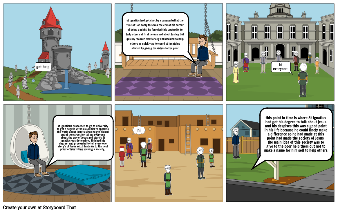 st ignatious life Storyboard by 36350410