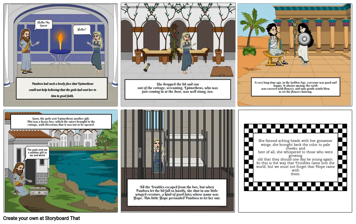 Pandora Box Storyboardthat