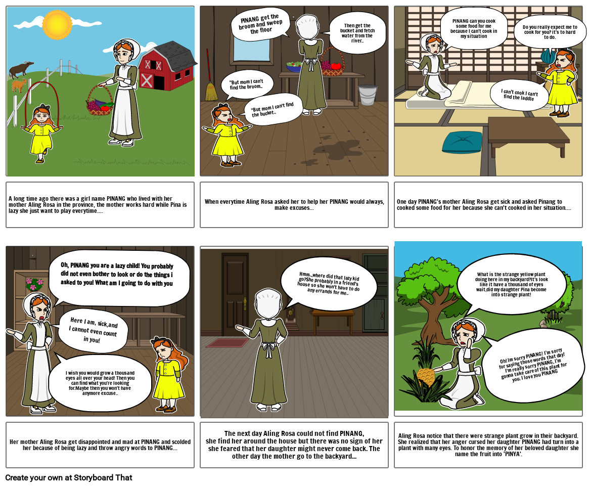 alamat-ng-pinya-storyboard-by-3645d2e8