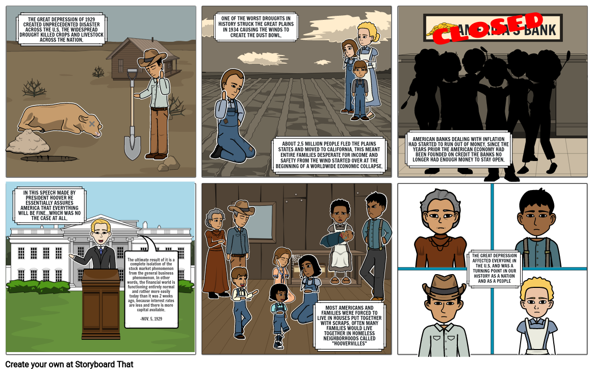 Great Depression 7.7.E Storyboard by 364abb7d