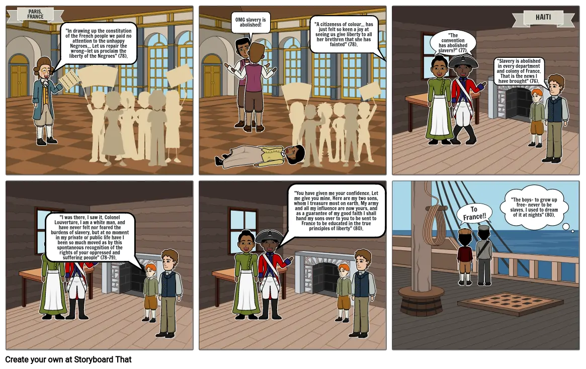 Scene from Toussaint Louverture by Daniel Weinstein and Victoria Auyoung