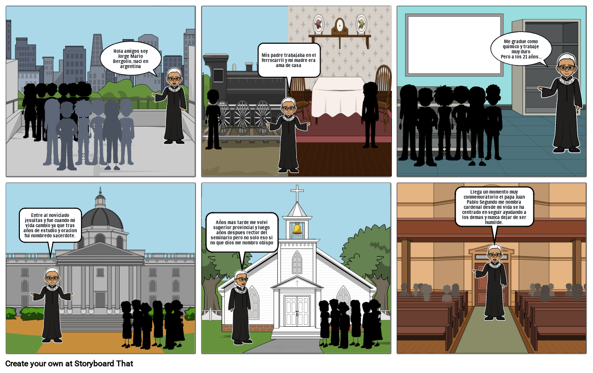 historia del papa Storyboard by 36e7c2ba