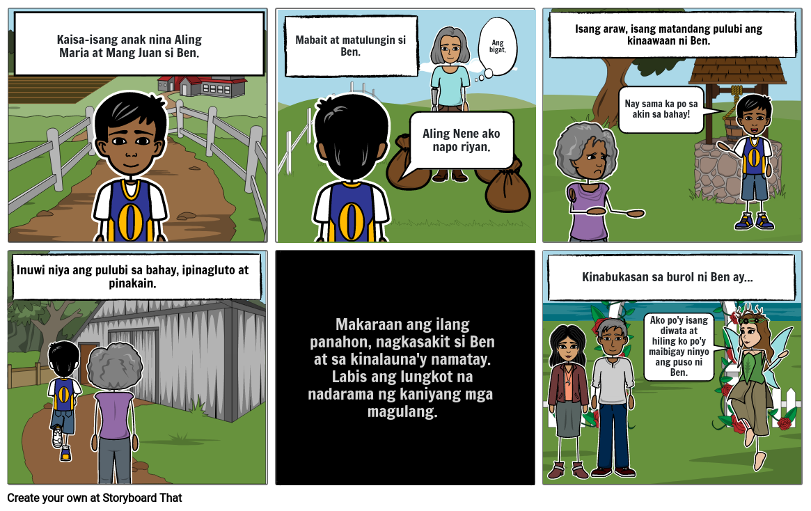 Ang Alamat Ng Gulay Storyboard By Ailafiona 0733