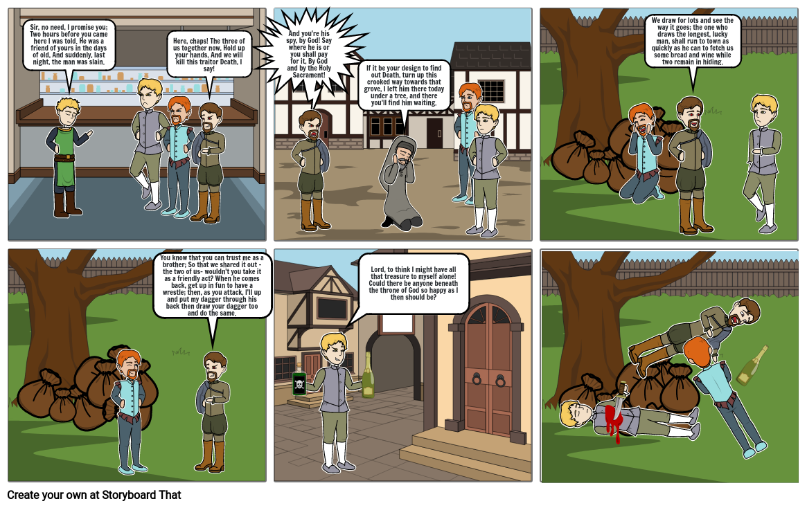 The Offbrand Pardoner's Tale Storyboard by 374bd472