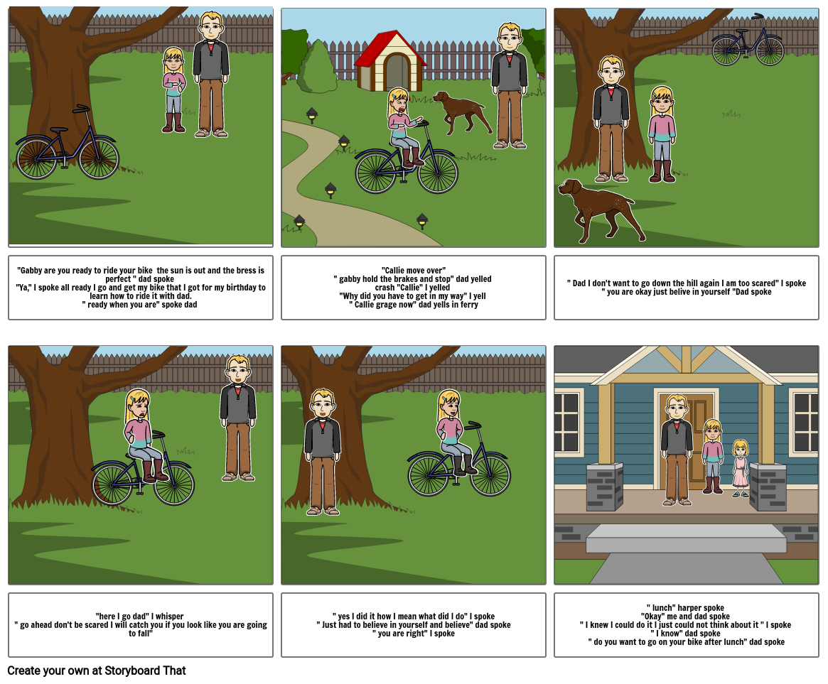 learning-how-to-ride-my-bike-storyboard-by-375a6d08