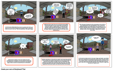 On the sidewalk bleeding