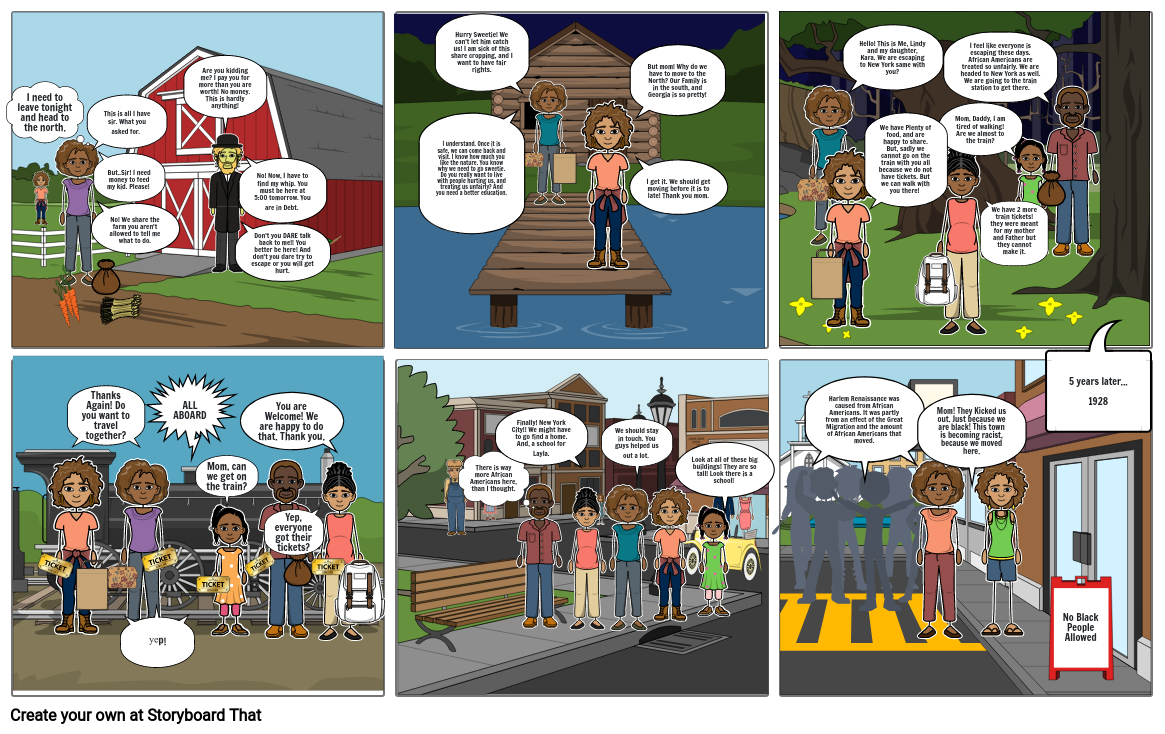 The Great Migration Storyboard por 378dc8db