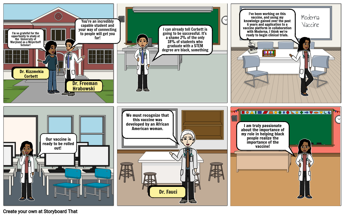 Dr. Kizzmekia Corbett Storyboard by 37d1e94e