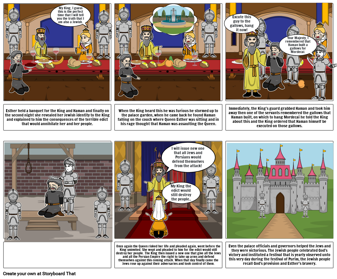 THE QUEEN ESTHER OF PERSIA Storyboard By 37e64649