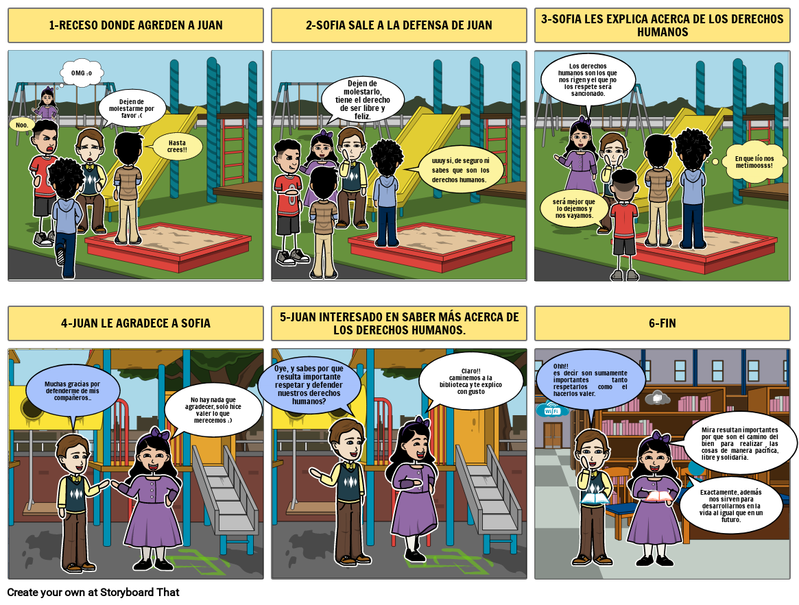 Derechos Humanos Storyboard By 37e710b5