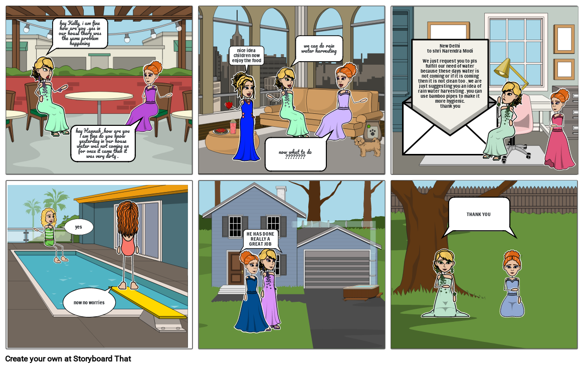 rainwater harvesting in Meghalaya Storyboard by 383f7882