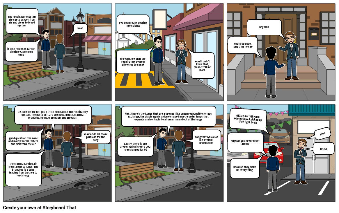 Circulatory and Respiratory Storyboard by 386bf0dc