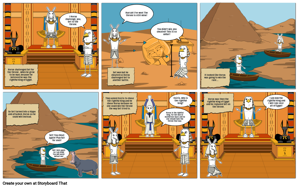 Ancient Egyptian Story Storyboard By 38cc32a3
