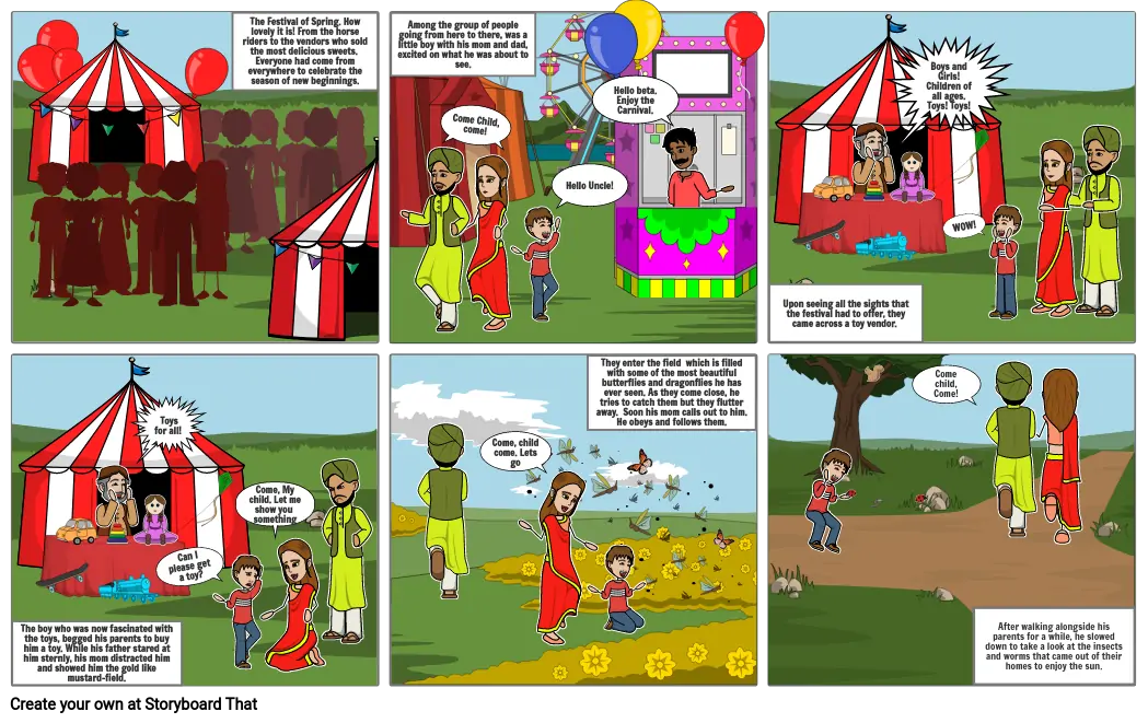 The lost child comic - English Art integrated project