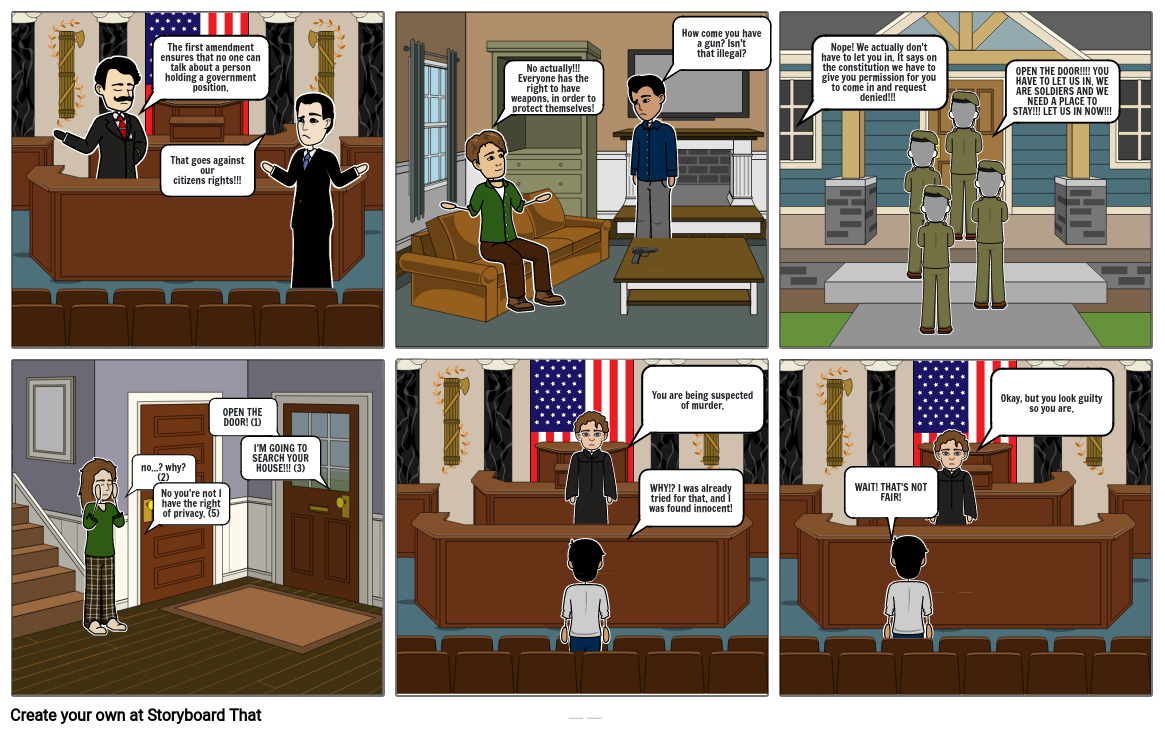 bill of rights Storyboard by 3996b397